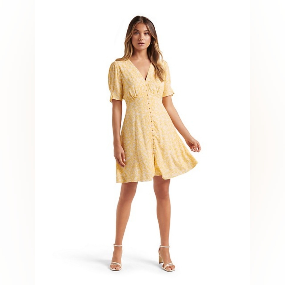 Ever New Saffron Printed Mini Sun Dress